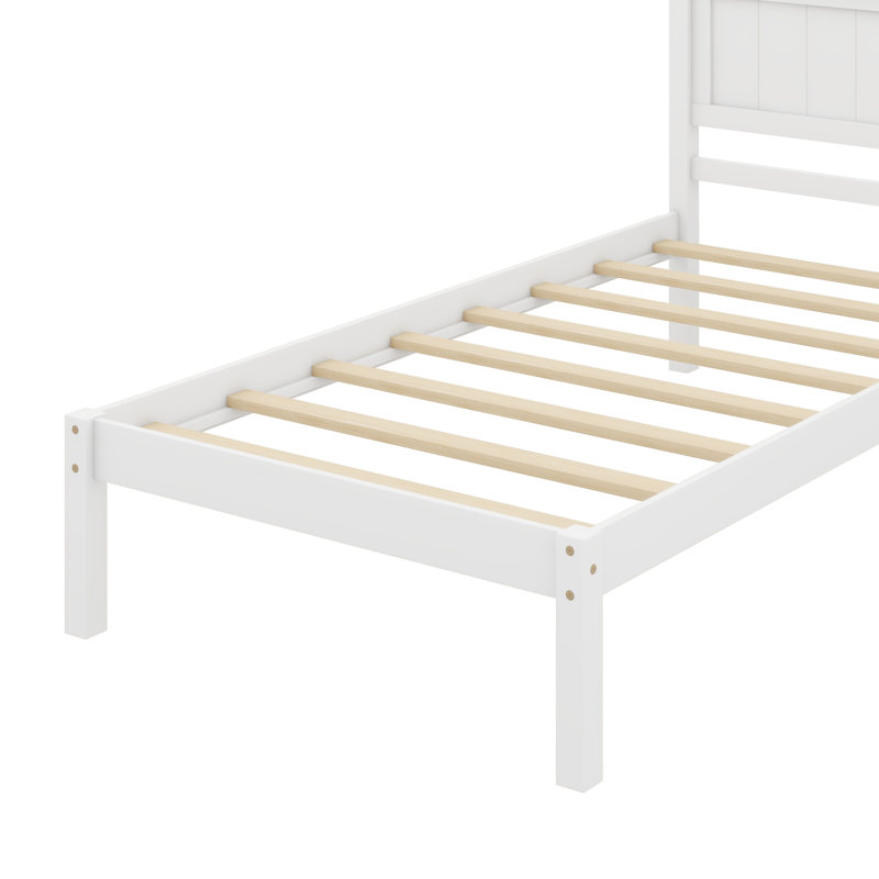 Shauna Bed, Twin, White
