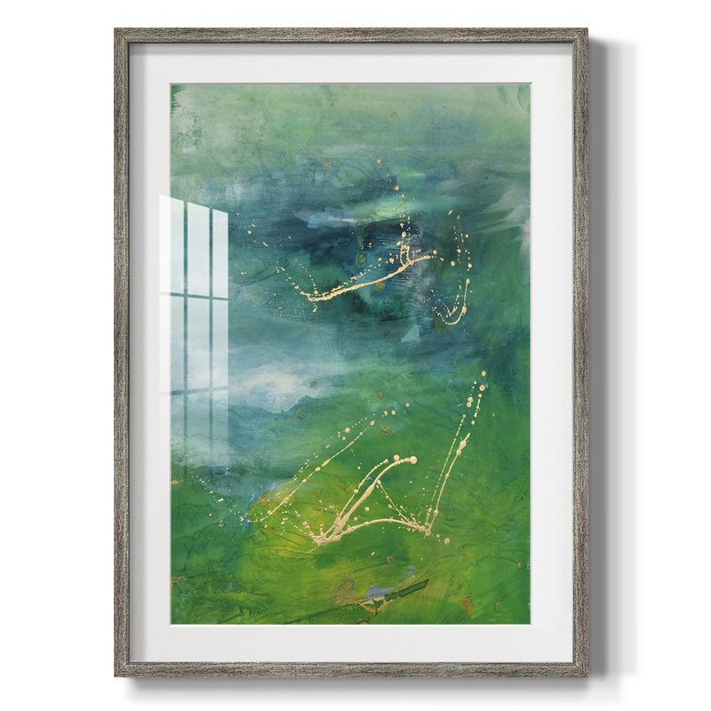 Peaceful Diptych I - impression encadrée, Vieilli, H 28,5 po x l 20,5 po