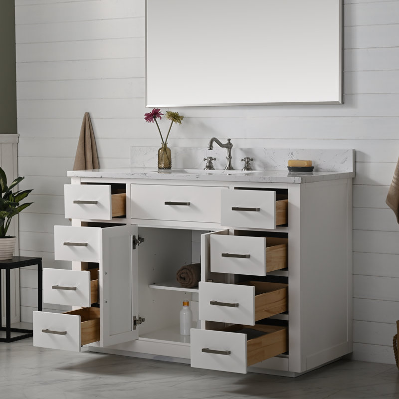 Ensemble de meuble-lavabo simple 48 po Ingalls, Blanc