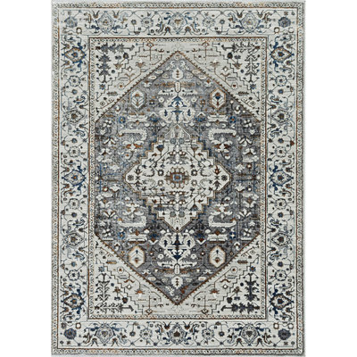 Jourden Grey Parisian Area Rug