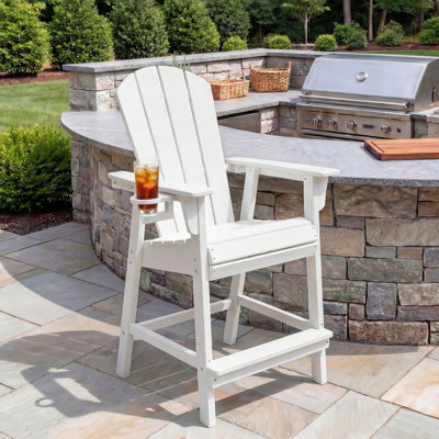 Adirondack Counter Chair with Cup Holder