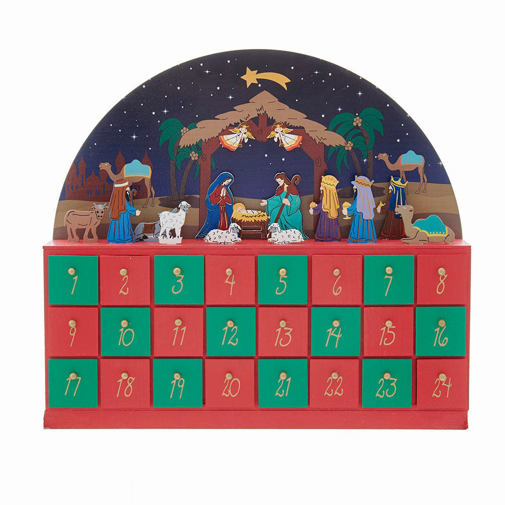 Nativity Advent Calendar Decorative Accent Kurt Adler