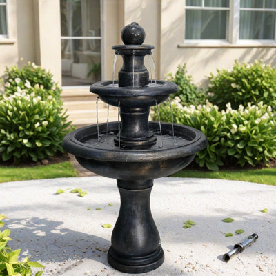 Handcrafted Concrete / Cement Floor Fountain