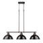 Luminaire suspendu linéaire 3 lumières Laramy-107150113-107150117