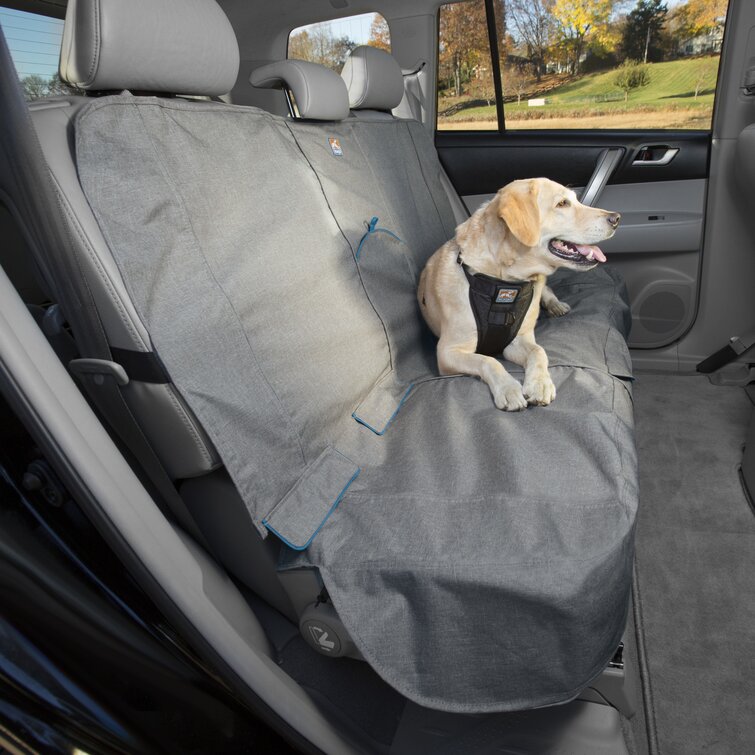 3 Dog Pet Supply Back Seat Protector with Bolster - Grey