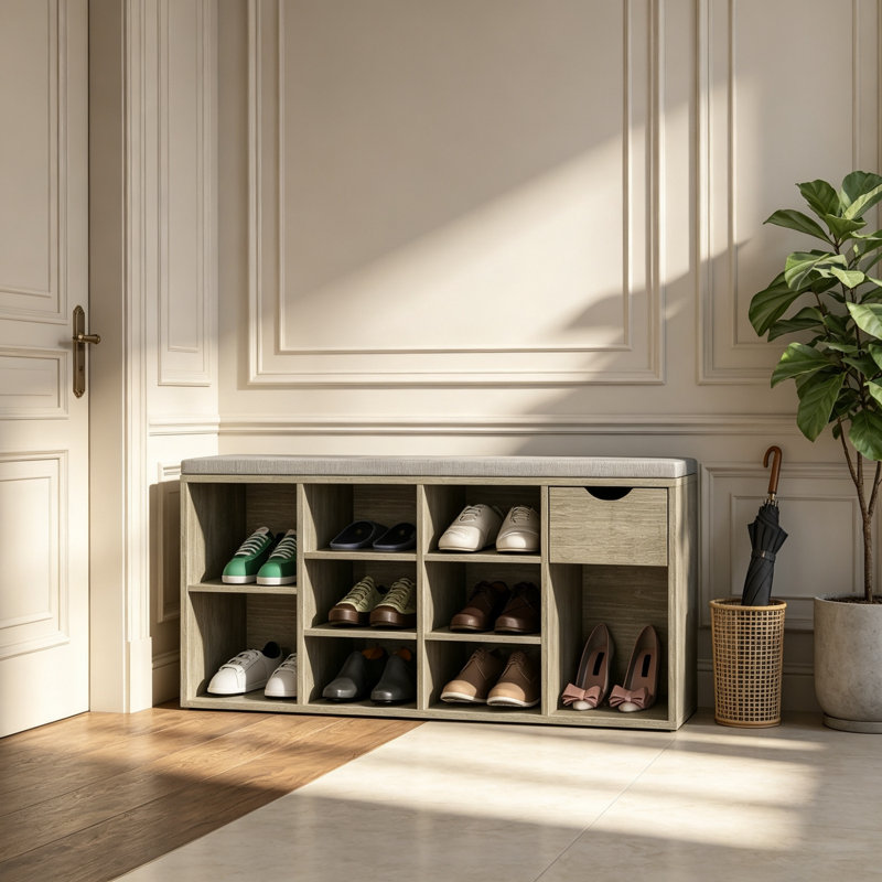 Banc de rangement pour chaussures