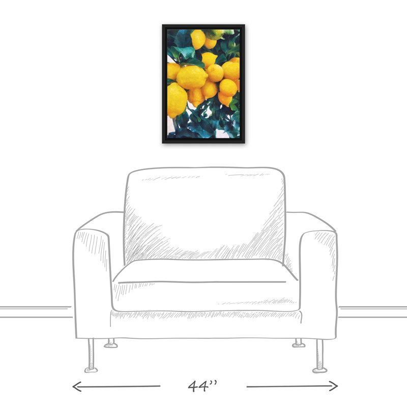 « citron tree », reproduction de photo sur toile encadrée