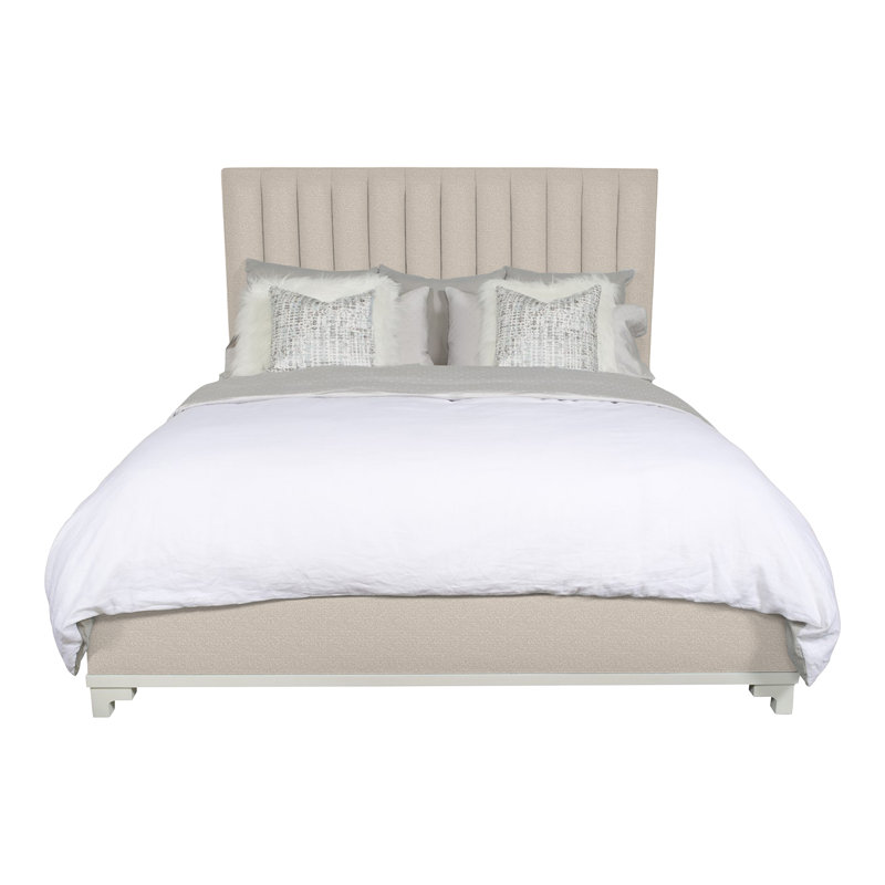 Jemma King Upholstered Panel Headboard, Nadia Steam