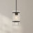 Rivera 1 - Light Matte Black Square/Rectangle Pendant
