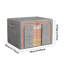 Boîte de rangement à cadre en acier, boîte de rangement en tissu pour boîte de rangement pour courtepointe, très grand sac de rangement en tissu pour garde-robe pliable avec fenêtre transparente, fermetures à glissière robustes-899532356-899532358
