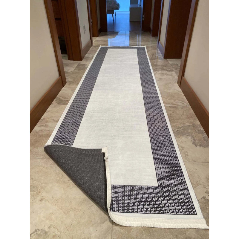 Tapis en coton Roslie avec envers antidérapant, Rectangle 5'11'' x 11'6''