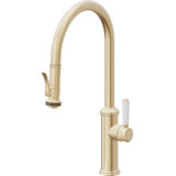 Davoli Pull-Down Kitchen Faucet with Squeeze Sprayer - High Arc Spout