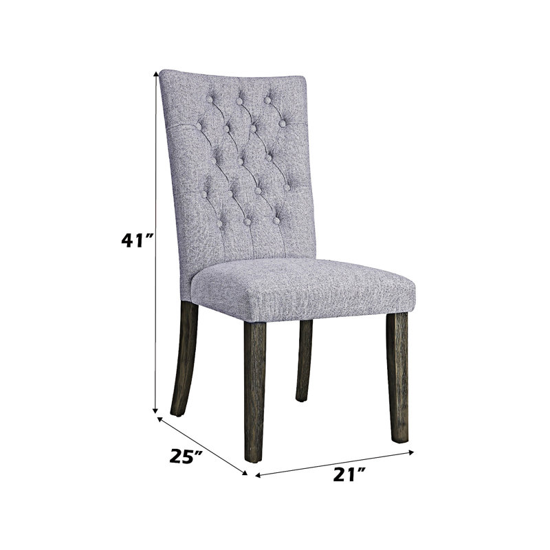 Chaise d'appoint rembourrée (ensemble de 2)