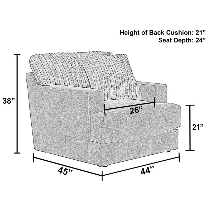 Chaise Jahaira avec tissu en fausse fourrure ultra doux et assise coussinée Cuddler, Polyester brun