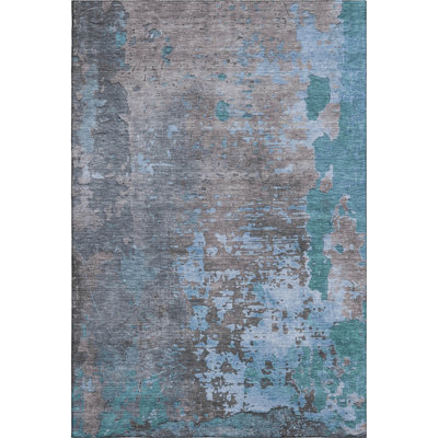 Premium Machine Washable Mehara AMF1702 Abstract Rug