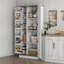 Grand garde-manger, armoire de rangement avec étagères à épices et tablettes réglables