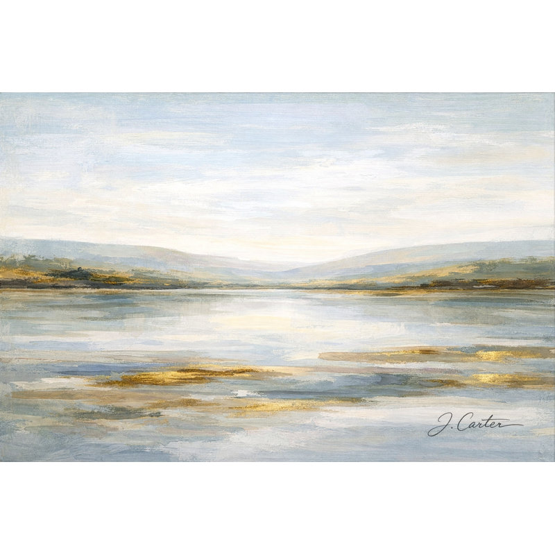 Art mural sur toile Lakeside Meadow, L 20 po x H 20 po x P 1,5 po