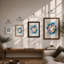 Artist's Palette Modern - Framed Print-606925531-606925534
