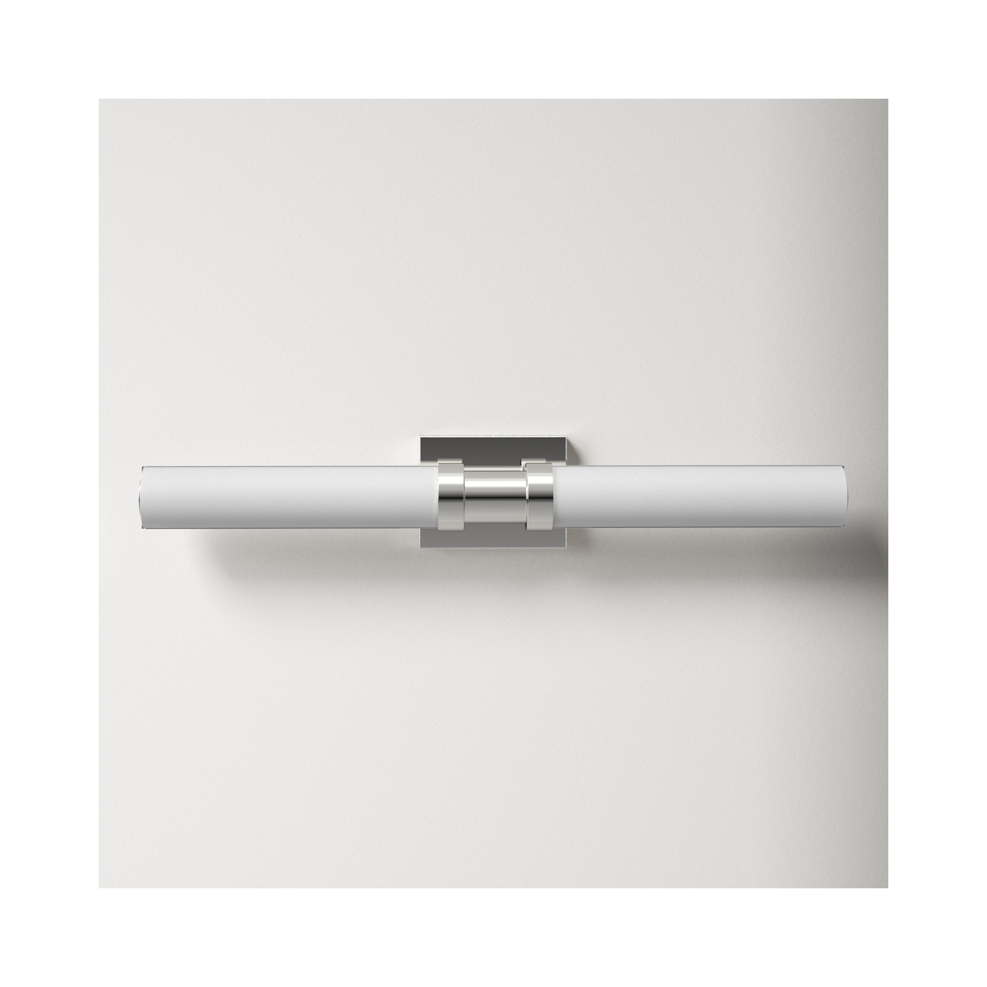 Kelan Single Frosted Dimmable LED Vanity Light, Chrome, 26.75"H x 4.75"W x 4.5"D, 20W