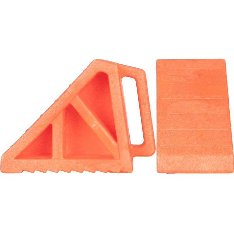Cales de roue Stalwart - Ensemble de blocs de stationnement - Cales de roue pour remorque de camping-car, moto, camping-car, camions ou voitures