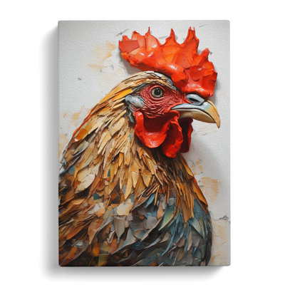 Chicken Hard Edge - No Frame Print
