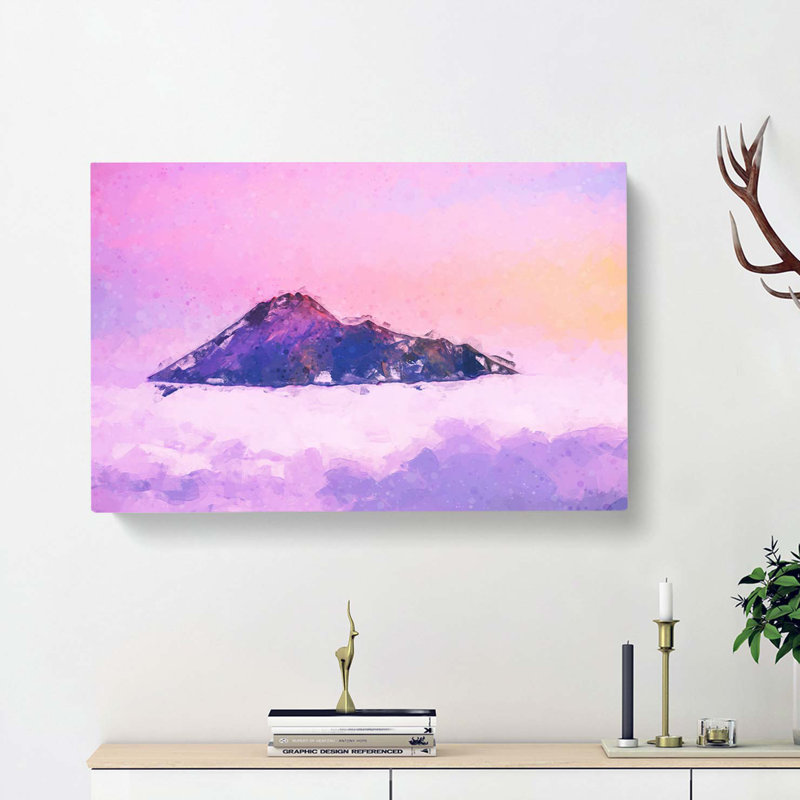 Mount Merapi In Indonesia In Abstract - Wrapped Canvas, 35cm H x 50cm W x 3cm D