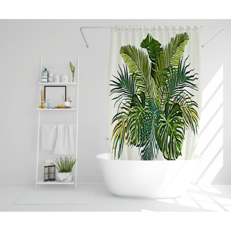 Nerys Polyester Shower Curtain, 168cm H x 168cm W