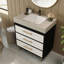 Meuble-lavabo autoportant moderne avec lavabo vasque en céramique et plateau en pierre frittée durable-104269581-104269570