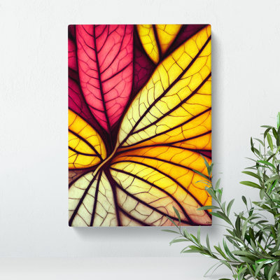 Snazzy Leaves - Wrapped Canvas Print