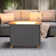 Square Steel Propane Smokeless Fire Pit Table with Lid