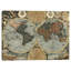 Carte du monde antique - impression sur toile tendue