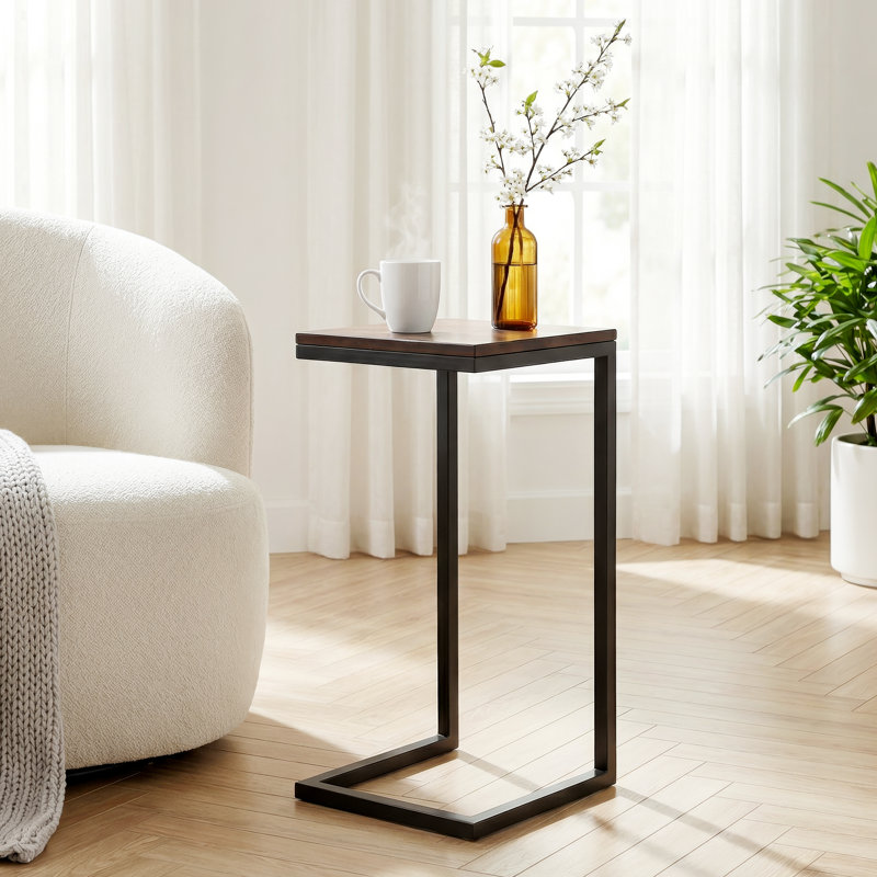 Kilmer Wood & Metal Finsih Side Table, Coffee