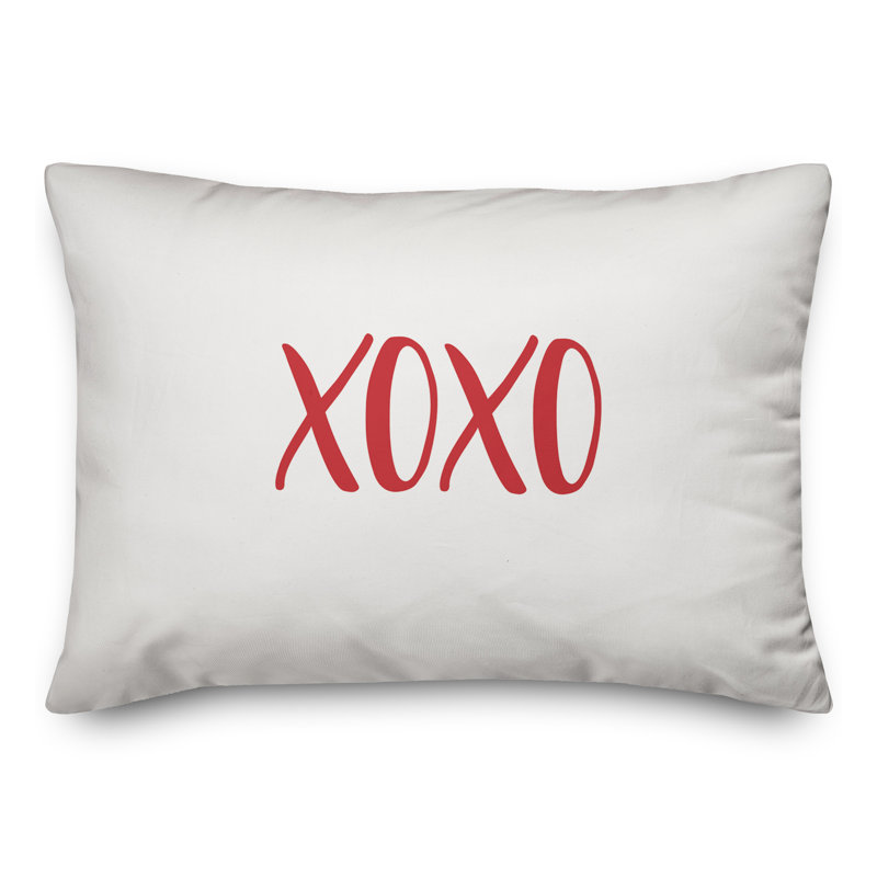 Throw Pillow, Red/White