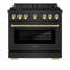 ZLINE Autograph 36 in. Gas Range in Stainless Steel-2071759389