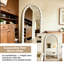 70,87 "miroir en verre arqué blanc-30391705-30391704