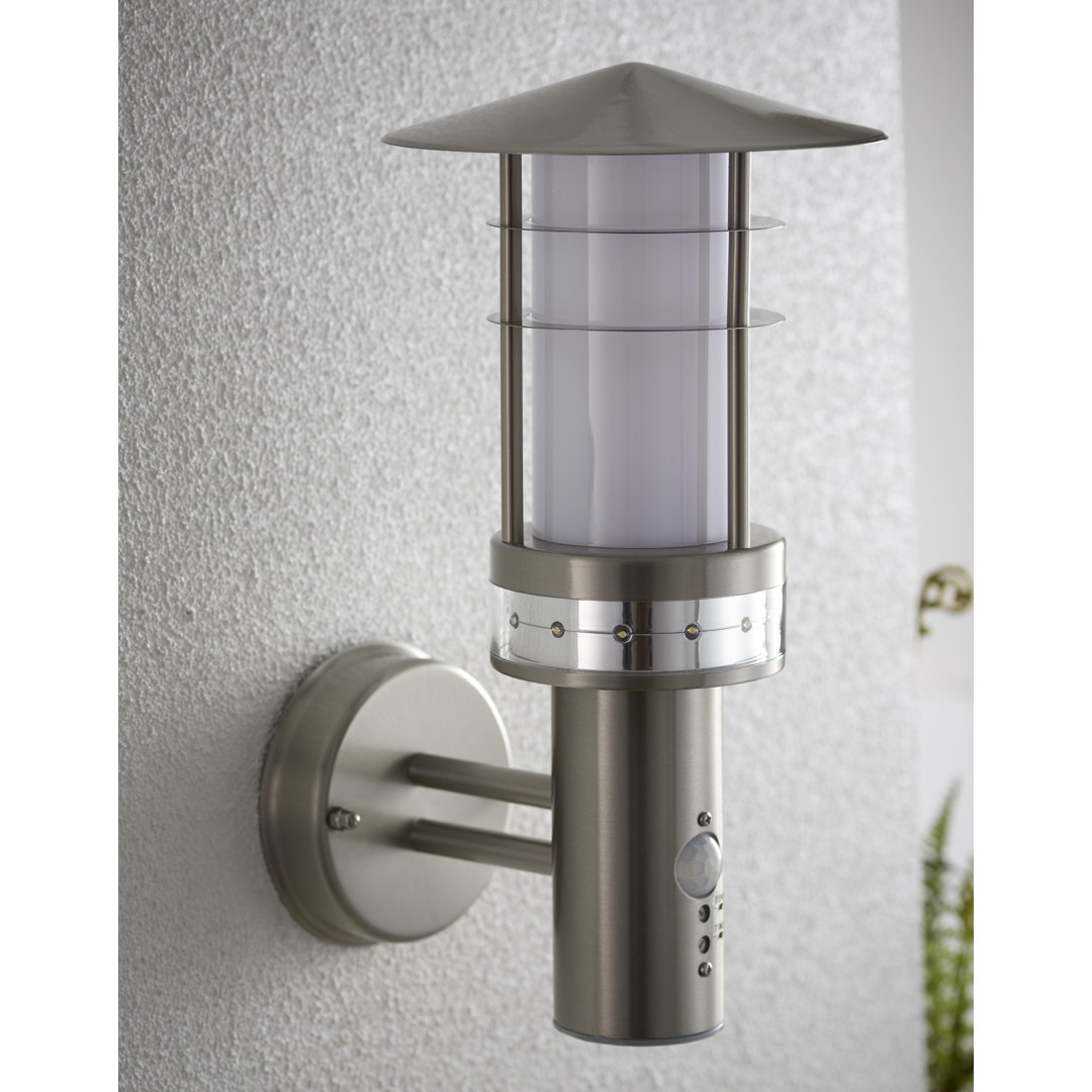 Budapest 33.5cm H Outdoor Wall Lantern with Dusk to Dawn