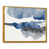 Toile avec cadre flottant or