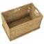 Coffret de rangement en osier jacinthe d'eau, couleur naturelle, 68 cm (L) x 41 cm (P) x 43 cm (H)