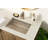 Ruvati Decora Single Handle Square Art Deco Square Transitional Bathroom Faucet in Brushed Nickel
