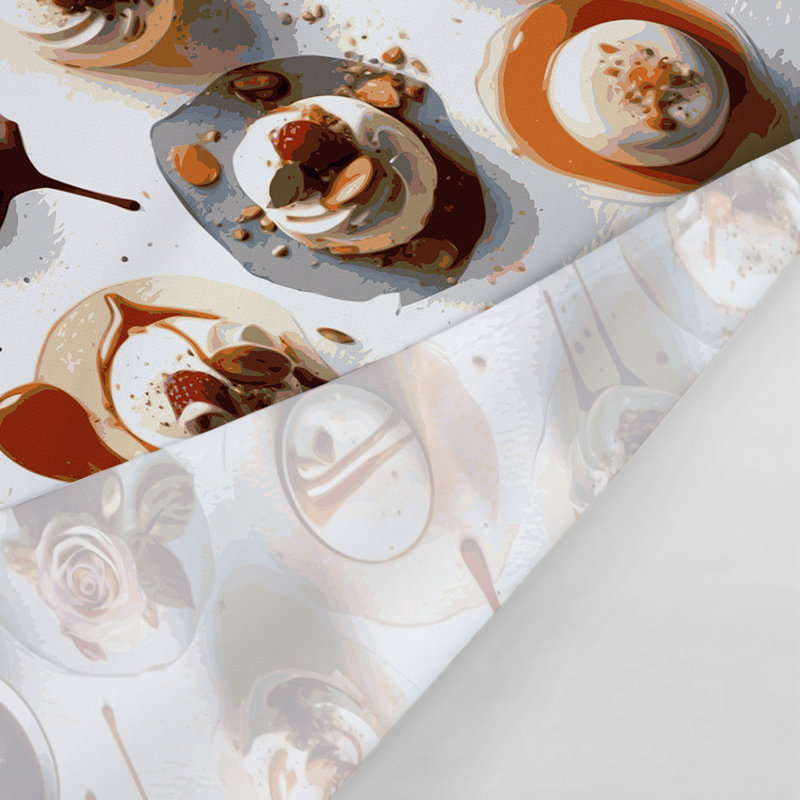 Tapisserie murale Desserts Panna cotta, 88 po x 104 po