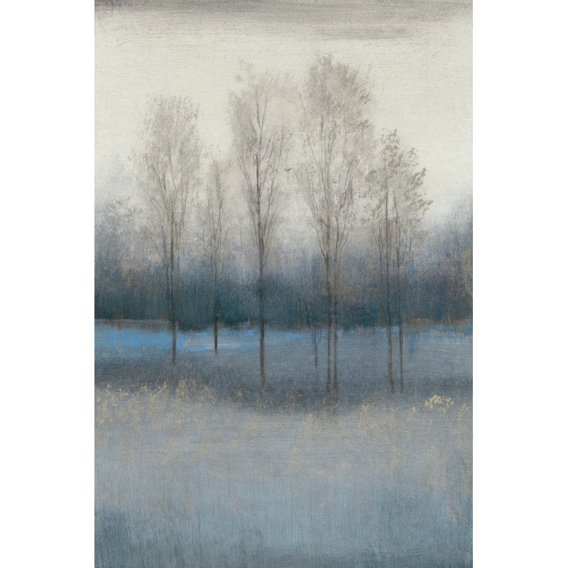 «Last Day of Fall IV», peinture sur toile, H 12 po x l 8 po, Non, Toile encadrée flottante noire à une seule photo