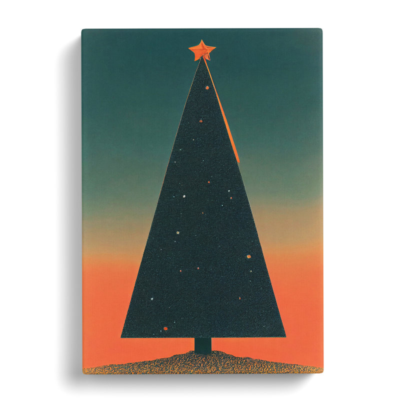 Thielsen Retro Christmas Tree - Wrapped Canvas, 60cm H x 40cm W x 3cm D