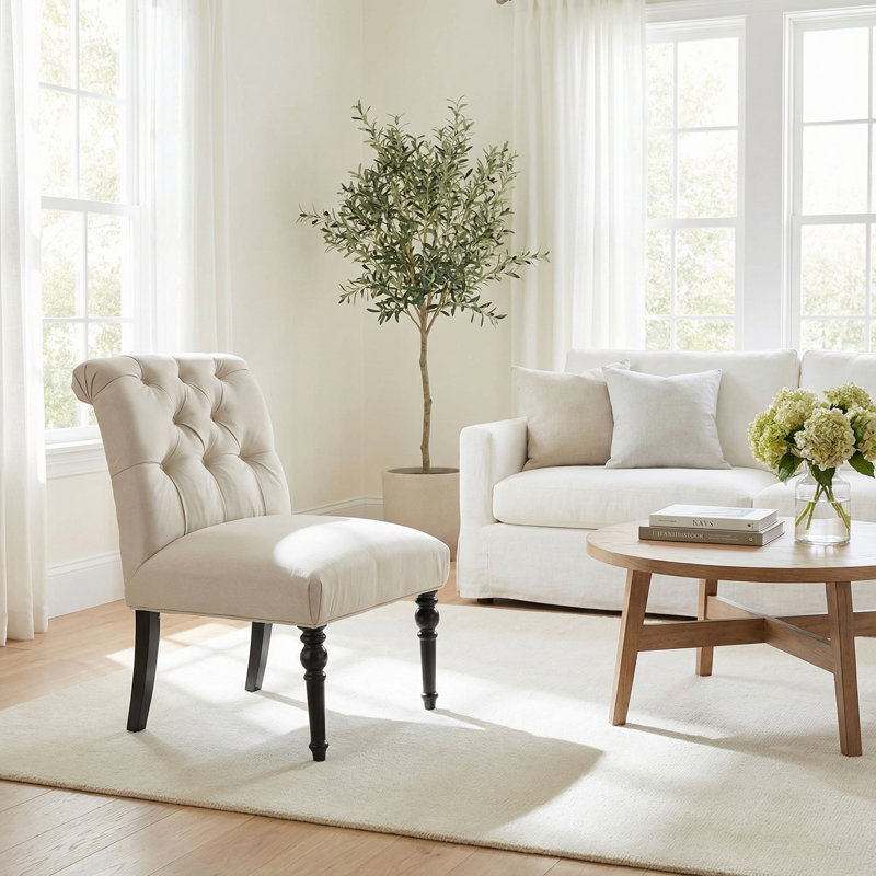 Fauteuil d'appoint Easton en tissu beige Easton