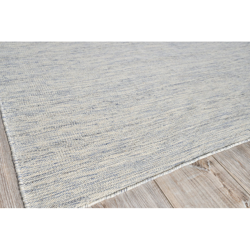 Chelsea Flatweave Wood Area Rug, Rectangle 2' x 3', Blue