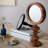 Wood Table Mirror With Stand