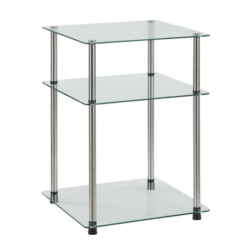 Beckett Glass Top End Table