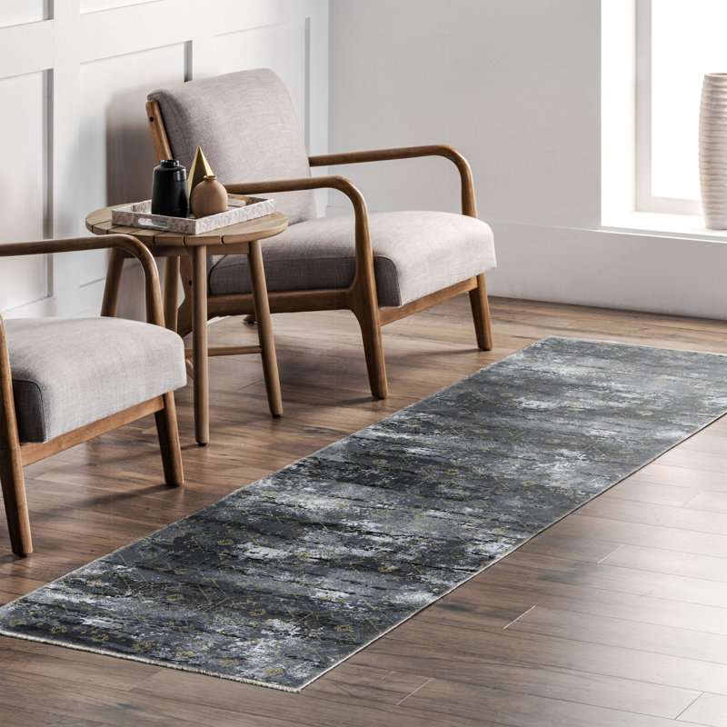 Tapis Zyir avec envers antidérapant, Rectangle 4 pi x 5 pi 11 po