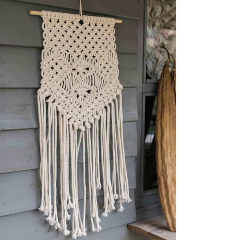 Tapisserie en coton avec tringle incluse