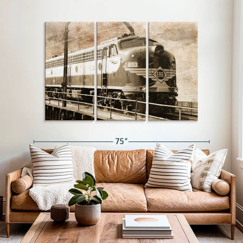 Mehar Erie Train, 42" H x 65" W