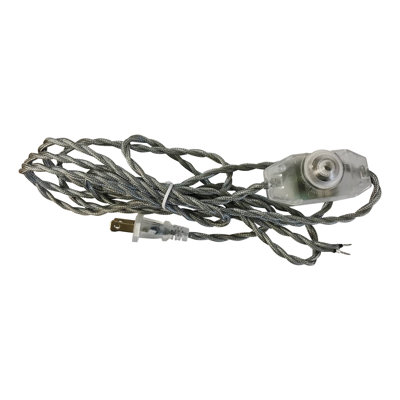 Cordon de lampe torsadée couvert de tissu